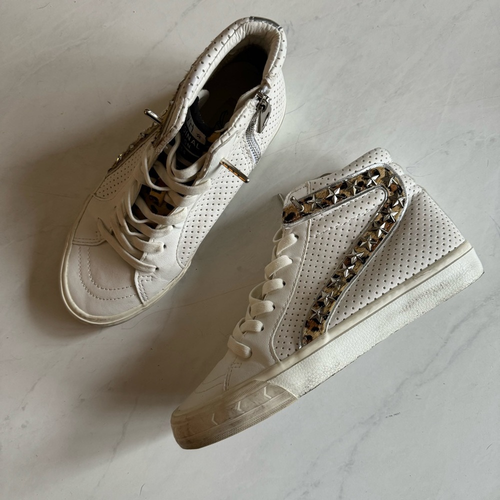 VINTAGE HAVANA Gadol High White/Leopard Multi • size 6